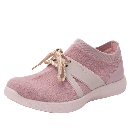 Traq By Alegria Womens Qool Comfort Smart Walking Shoe Sneaker - Fuzz Blush-0