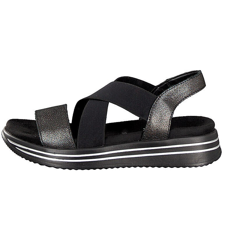 Load image into Gallery viewer, Remonte Womens Sandals Shoes Summer Removable Insole Light Soft - Black-2
