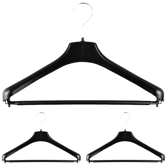 3pcs SUIT HANGER Jacket Pants Clothing Coat Non Slip Broad Shoulder Tube Holder-1