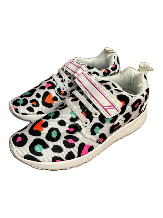 Aerosport Rascal Kids Junior Running Shoes Sneakers Strap Runners - Leopard Print-1