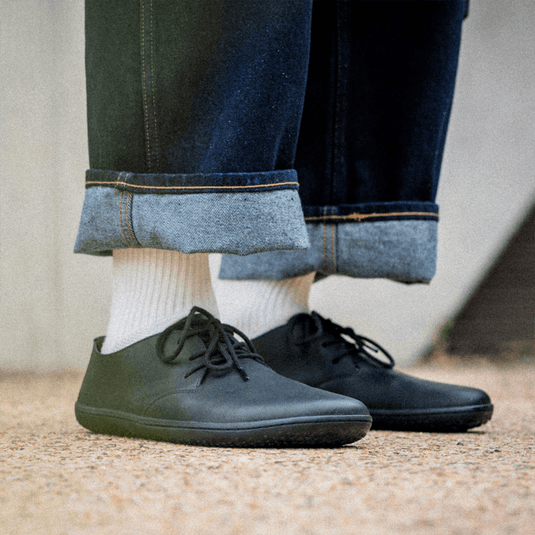 Vivobarefoot Ra IV Women's Barefoot Leather Shoe – Obsidian
