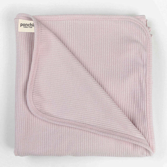 Ponchik Babies + Kids - Ribbed Swaddle Jersey Wrap - Love-1