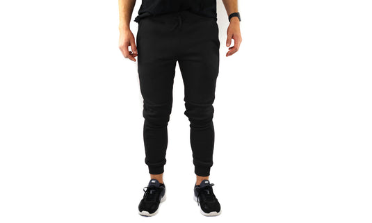 Mens Skinny Track Pants Joggers Trousers Gym Casual Sweat Cuffed Slim Trackies Fleece-8