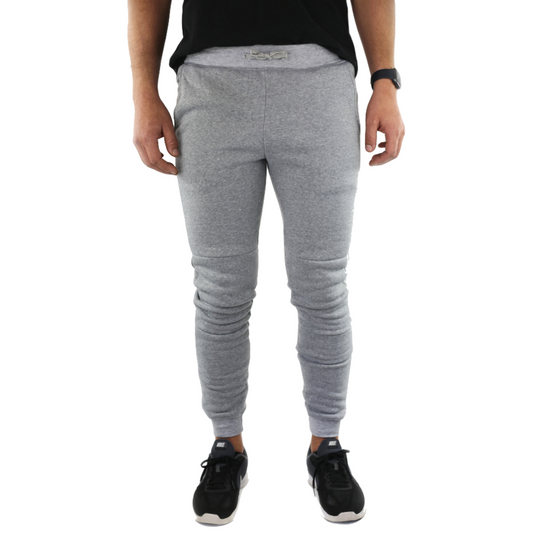 Mens Skinny Track Pants Joggers Trousers Gym Casual Sweat Cuffed Slim Trackies Fleece-38