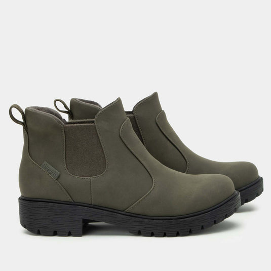 Alegria Womens Waterproof Chelsea Boots Shoes in Relaxed Moss-4