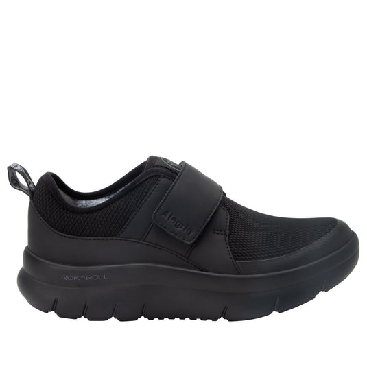 Alegria Womens Shoes  Double Trouble Mesh Sneakers w/ Strap in Black-3