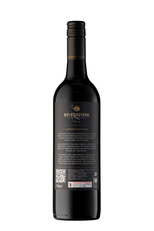 2022 Riverstone Estate Cabernet Sauvignon Red Wine - 750ml Bottle-2