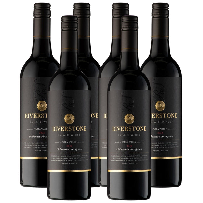 Load image into Gallery viewer, 6-Pack 2022 Riverstone Estate Cabernet Sauvignon Red Wine - 750ml Bottle-1
