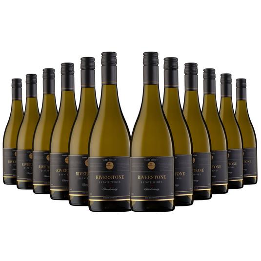 12x 2021 Riverstone Estate Chardonnay White Wine - 750ml Bottle-0