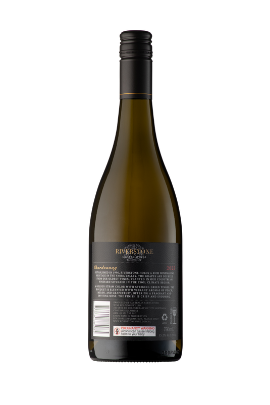 6-Pack 2023 Riverstone Estate Chardonnay White Wine - 750ml Bottle-2