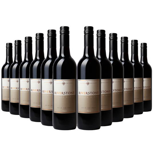 12x 2019 Riverstone Estate Shiraz Red Wine - 750ml Bottle-1