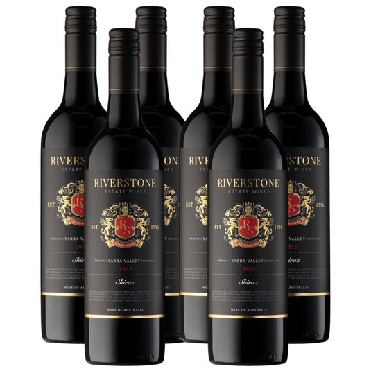6-Pack 2023 Riverstone Estate Shiraz Red Wine - 750ml Bottle-0