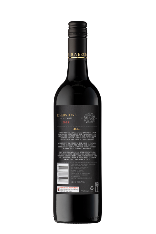 6-Pack 2024 Riverstone Estate Shiraz Red Wine - 750ml Bottle-2