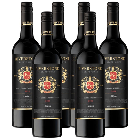 6-Pack 2024 Riverstone Estate Shiraz Red Wine - 750ml Bottle-0