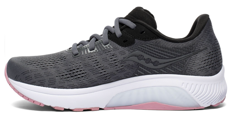 Load image into Gallery viewer, Saucony Womens Guide 14 Shoes Athletic Runners Sneakers Running - Charcoal/Rose-3

