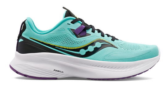 Saucony Womens Guide 15 Shoes Runners Sneakers Running - Cool Mint/Acid-0