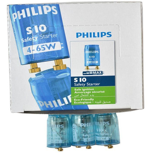 Philips S10 Safety Starters for Fluorescent Lamps Lights - 2 Boxes of 25-3