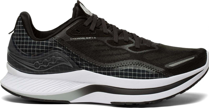 Saucony Mens Endorphin Shift 2 Sneakers Runners Shoes Running - Black/White-0