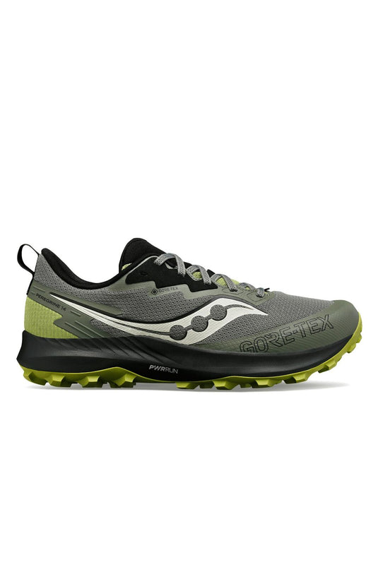 Saucony Mens Peregrine 14 GTX Gore Tex Shoes Sneakers Runners in Bough/Olive-0