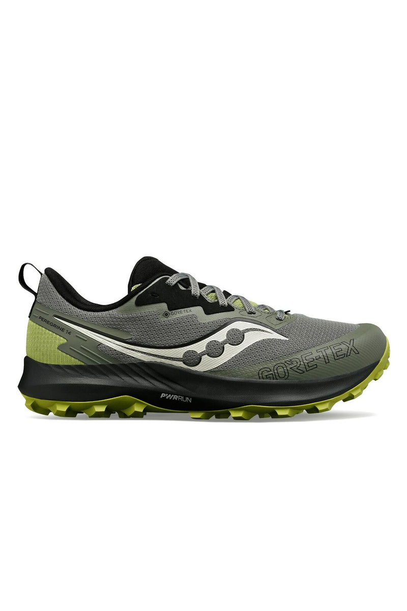 Load image into Gallery viewer, Saucony Mens Peregrine 14 GTX Gore Tex Shoes Sneakers Runners in Bough/Olive-1
