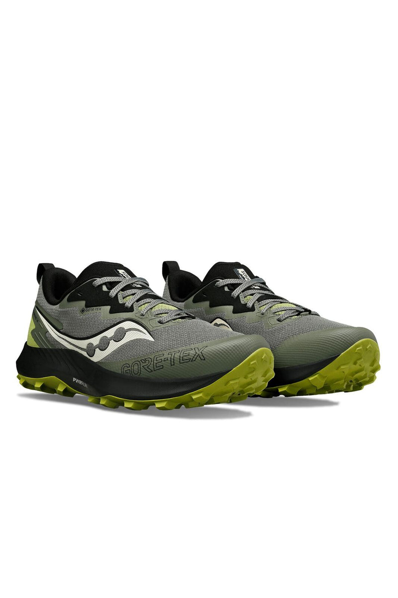 Load image into Gallery viewer, Saucony Mens Peregrine 14 GTX Gore Tex Shoes Sneakers Runners in Bough/Olive-3
