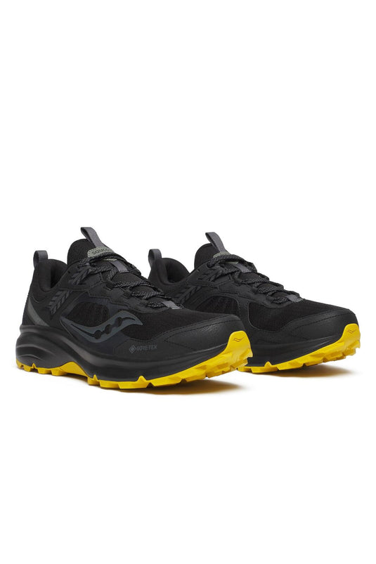 Saucony Mens Excursion TR17 Gore-Tex Waterproof Sneakers Shoes in Black/Oak-3