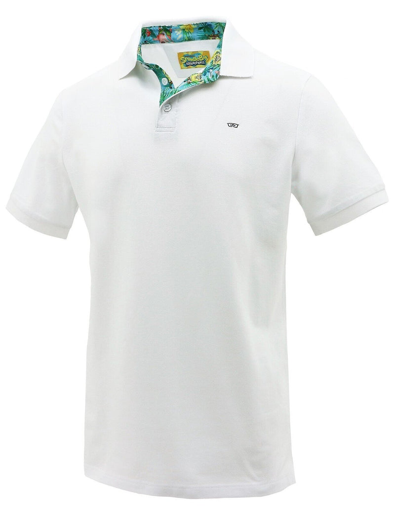 Load image into Gallery viewer, Spongebob Squarepants Mens Polo Shirt Top Hawaiian - White-1
