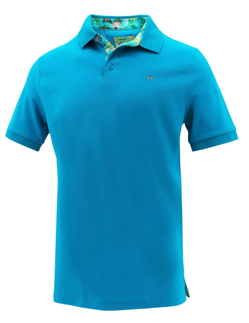 Load image into Gallery viewer, Spongebob Squarepants Mens Polo Shirt Top Hawaiian - Blue-0
