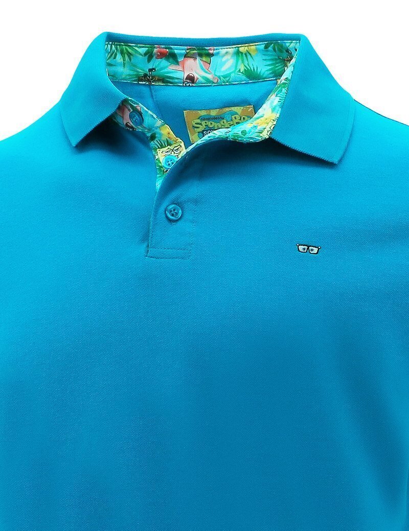 Load image into Gallery viewer, Spongebob Squarepants Mens Polo Shirt Top Hawaiian - Blue-3
