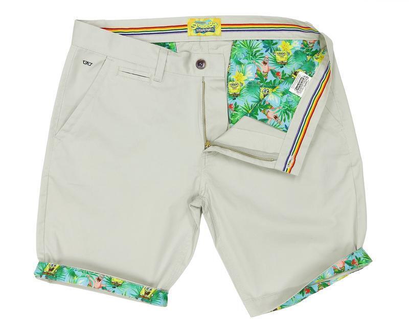 Load image into Gallery viewer, SpongeBob Squarepants Mens Hawaiian Shorts Summer - Grey-0
