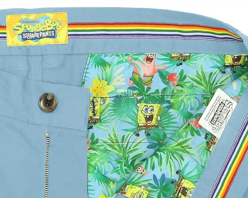 Load image into Gallery viewer, Spongebob Squarepants Mens Summer Shorts Cotton - Light Blue-4
