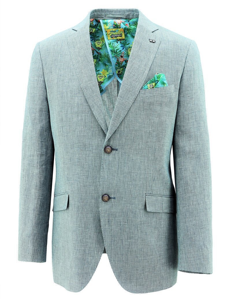 Load image into Gallery viewer, SpongeBob Squarepants Sports Suit Jacket Coat - Light Blue-7
