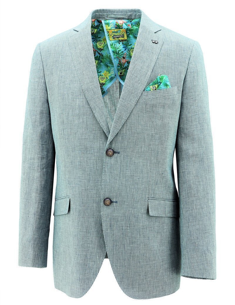 Load image into Gallery viewer, SpongeBob Squarepants Sports Suit Jacket Coat - Light Blue-0
