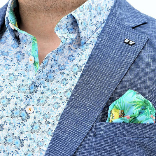 Mens SpongeBob Squarepants Sports Suit Jacket Hawaiian - Blue-3