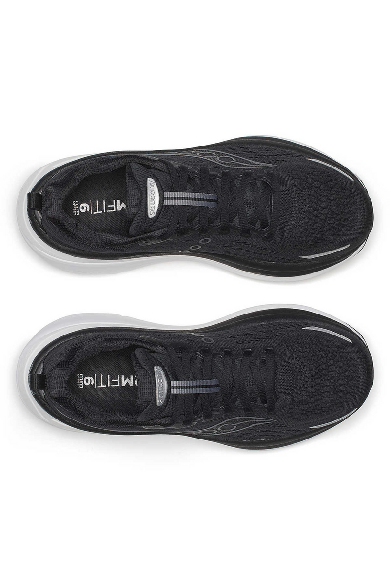 Load image into Gallery viewer, Saucony Mens Hurricane 25 (Wide) Sneakers Shoes Runners in Black/White-4
