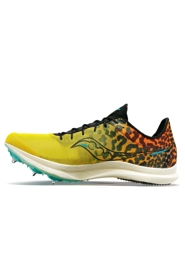 Load image into Gallery viewer, Saucony Mens Endorphin Cheetah Track Spike Spikes Running Racing Shoes in Black Vizi-4
