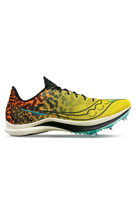 Saucony Mens Endorphin Cheetah Track Spike Spikes Running Racing Shoes in Black Vizi-0