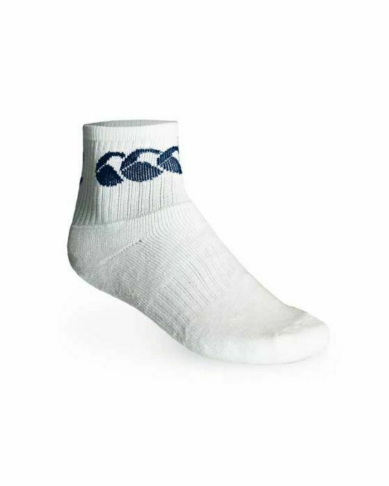 Load image into Gallery viewer, 3pk CCC CANTERBURY Cotton Sport Socks Crew Pack - White/Navy-2
