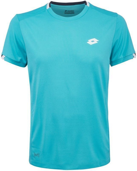 Lotto Boy's Aydex III Tee Shirt Deep Dry Tenis Sport Kids - Java/Navy-1