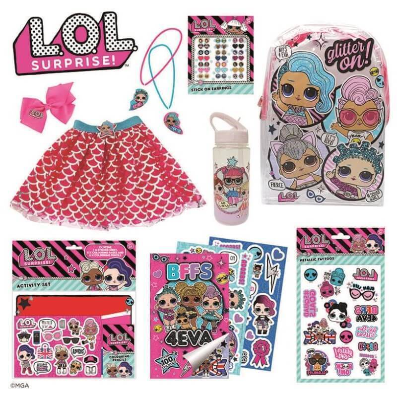 Load image into Gallery viewer, LOL Retail Showbag Backpack Necklace Skirt Earrings and More-1
