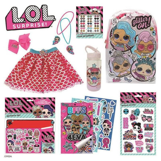 LOL Retail Showbag Backpack Necklace Skirt Earrings and More-0