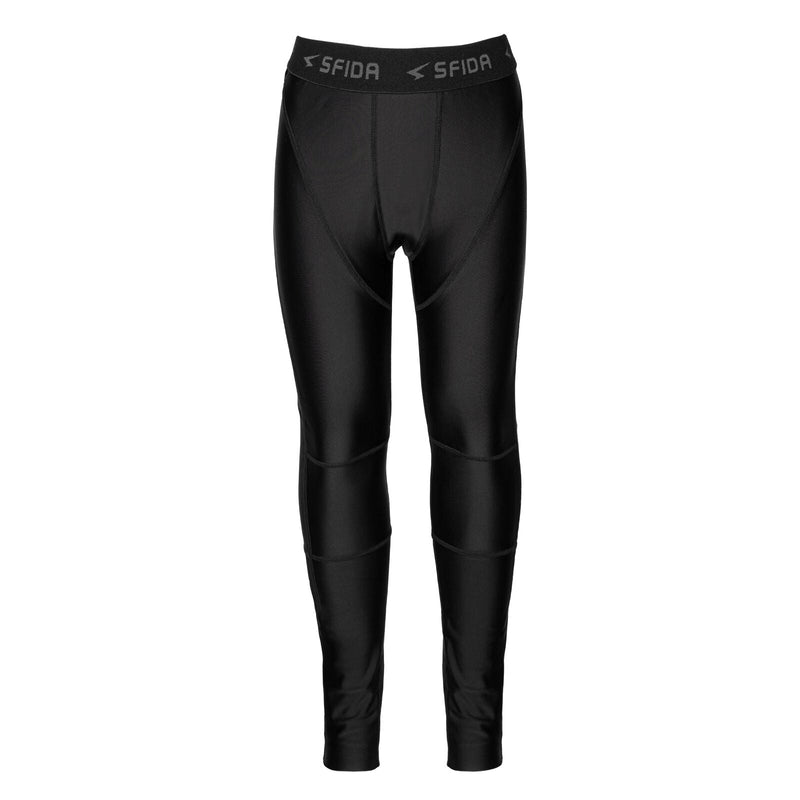 Load image into Gallery viewer, Sfida Boys Compression Base Layer Sports Pants Childrens Kids in Black-1

