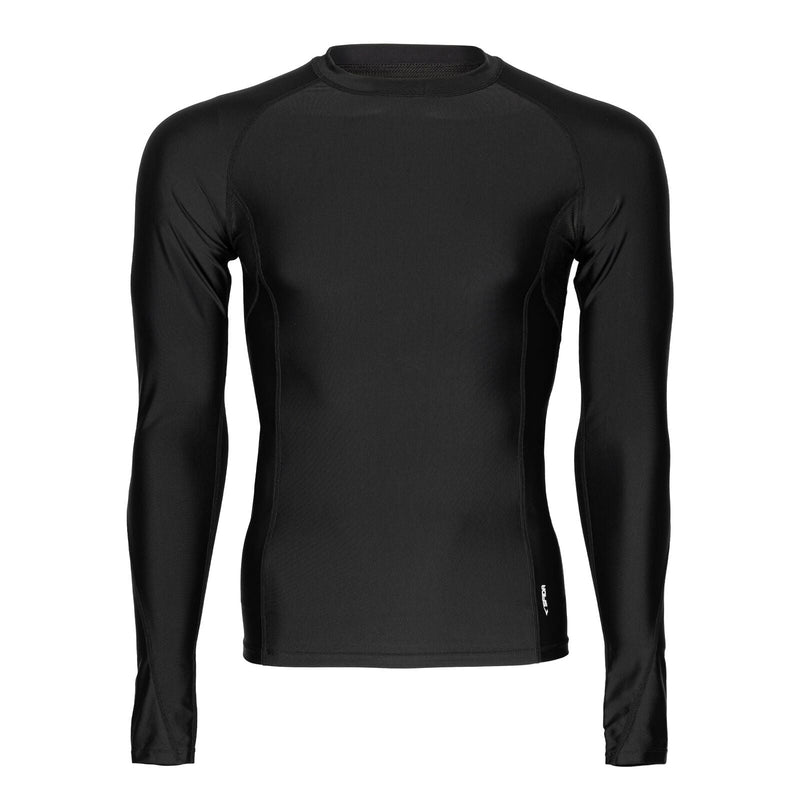 Load image into Gallery viewer, Sfida Mens Compression Base Layer Sports Long Sleeve Shirt in Black-1
