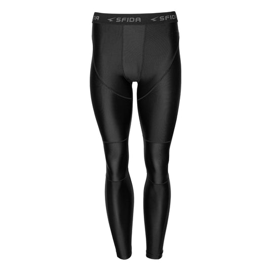Sfida Mens Compression Base Layer Sports Pants in Black-0