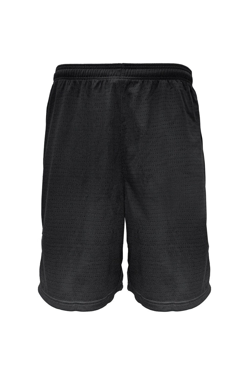 Load image into Gallery viewer, Sfida Swish Junior Boys Mesh Basketball Shorts Childrens Kids in Black-1
