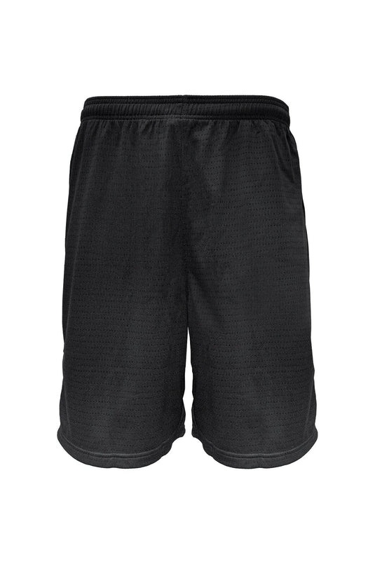 Sfida Swish Junior Boys Mesh Basketball Shorts Childrens Kids in Black-1