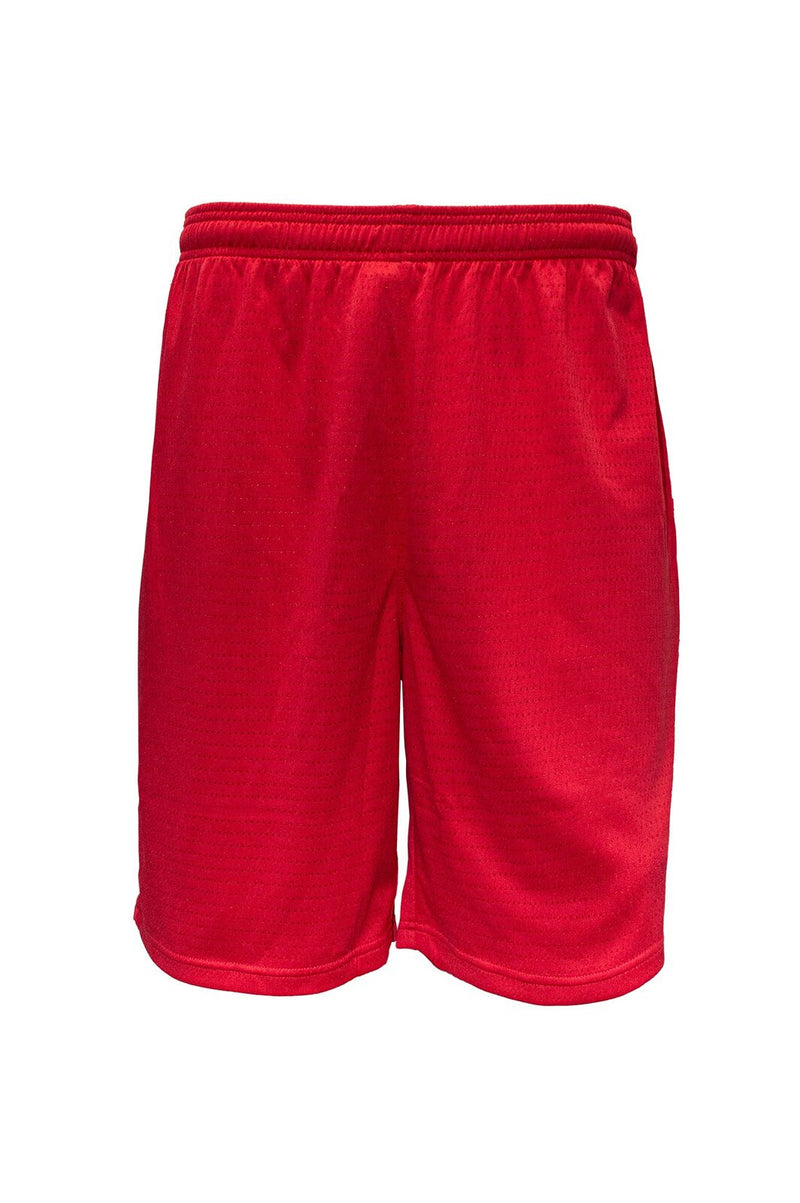 Load image into Gallery viewer, Sfida Swish Junior Boys Mesh Basketball Shorts Childrens Kids in Red-1
