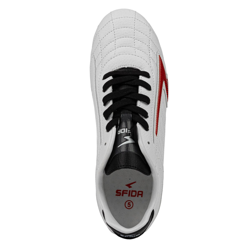 Load image into Gallery viewer, Sfida Legend Team Junior Football Soccer Boots Childrens Kids in White/Red/Yellow-4
