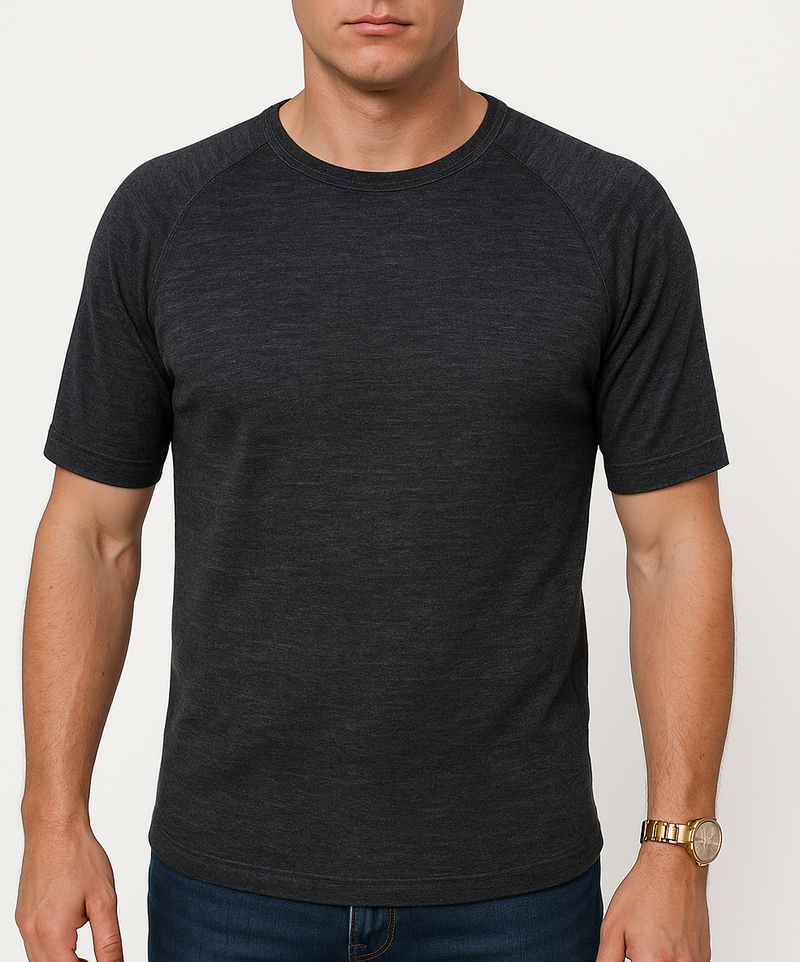 Load image into Gallery viewer, Mens Merino Wool Blend Short Sleeve Thermal Top Underwear Thermals Base Layer-7
