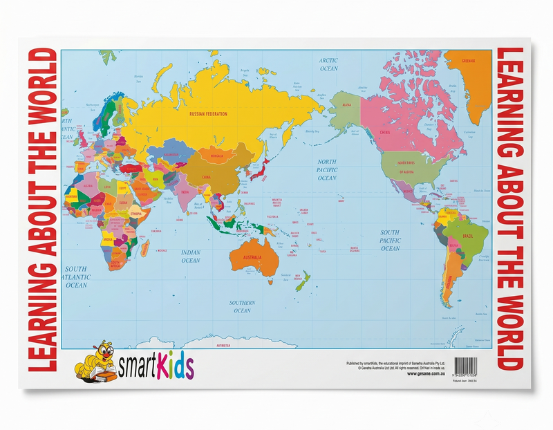 Load image into Gallery viewer, Learning About The World Educational Poster - A2 Size (Printed in Australia) - Landscape-0
